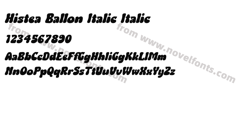 Histea Ballon Italic ItalicPreview