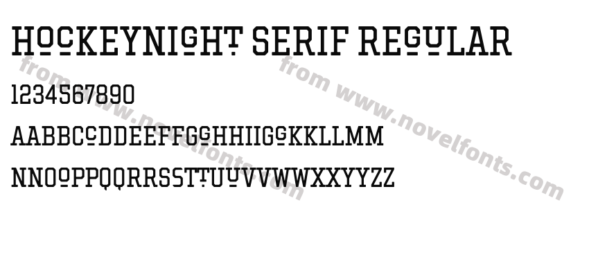 Hockeynight Serif RegularPreview