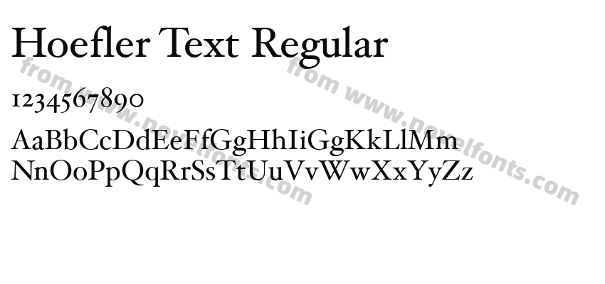 Hoefler Text RegularPreview
