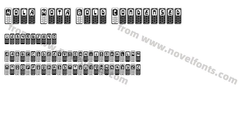 Hola Mota Bold CondensedPreview