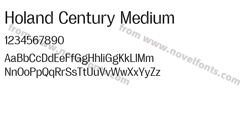 Holand Century MediumPreview