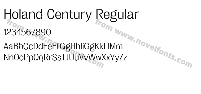 Holand Century RegularPreview