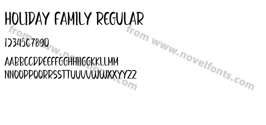 Holiday Family RegularPreview