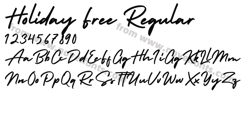 Holiday Free RegularPreview