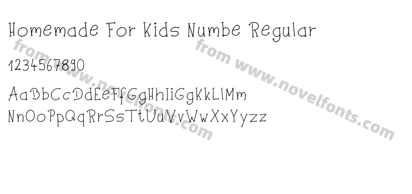 Homemade For Kids Numbe RegularPreview