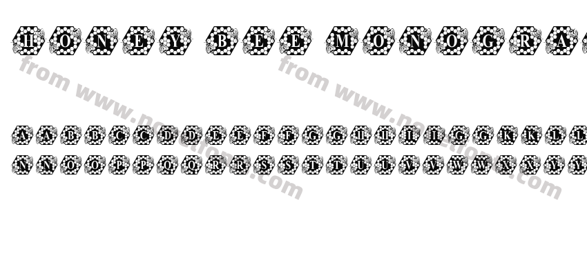 Honey Bee MonogramPreview
