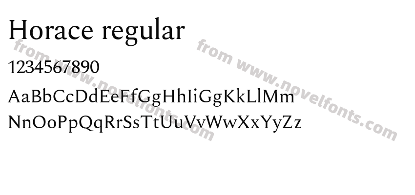 Horace regularPreview