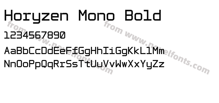 Horyzen Mono BoldPreview