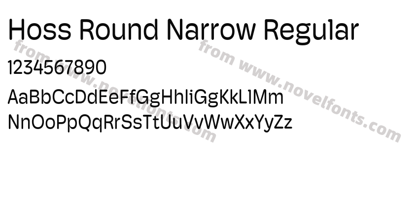 Hoss Round Narrow RegularPreview