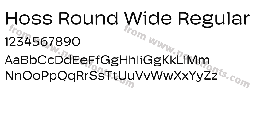 Hoss Round Wide RegularPreview