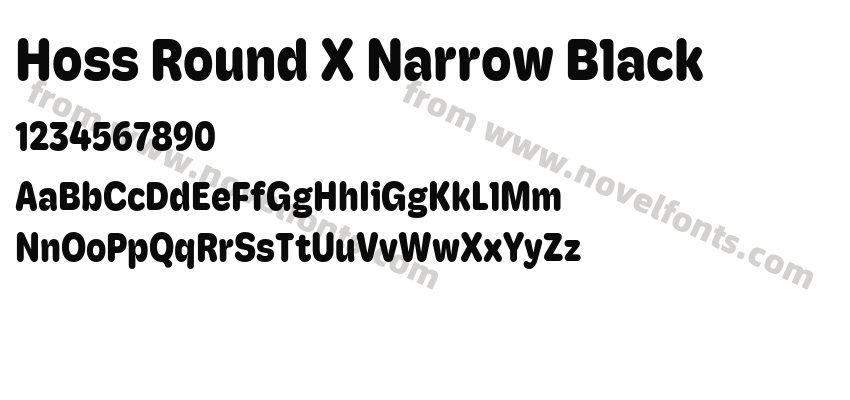 Hoss Round X Narrow BlackPreview