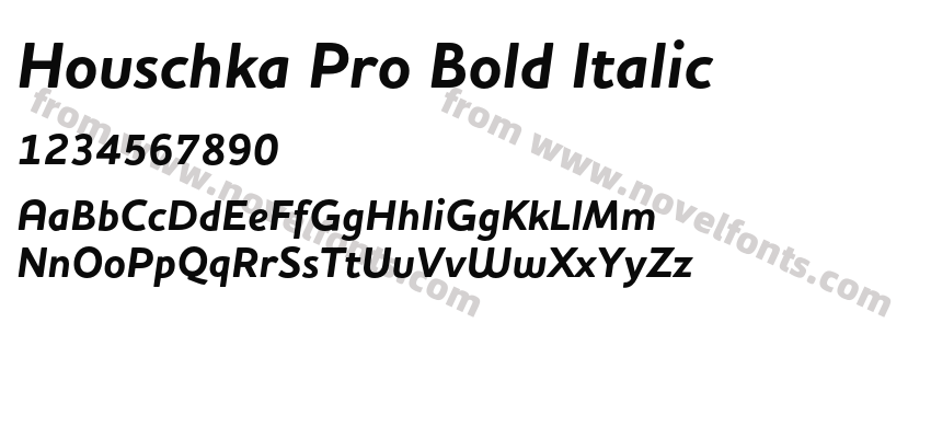 Houschka Pro Bold ItalicPreview