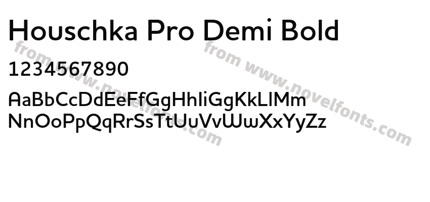 Houschka Pro Demi BoldPreview