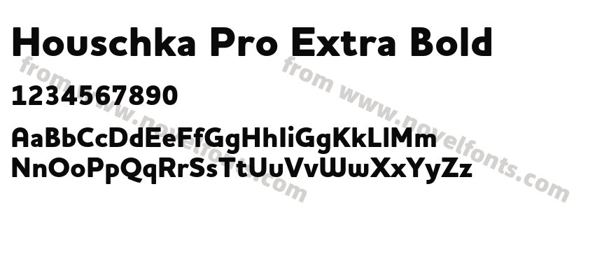 Houschka Pro Extra BoldPreview