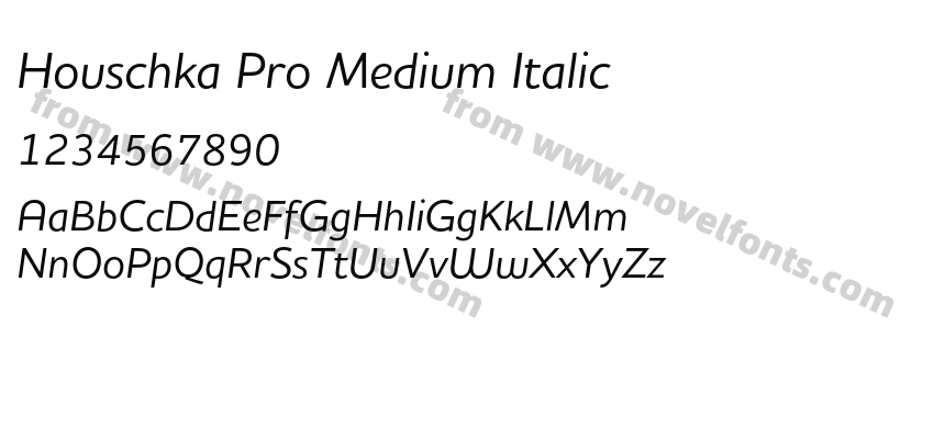 Houschka Pro Medium ItalicPreview