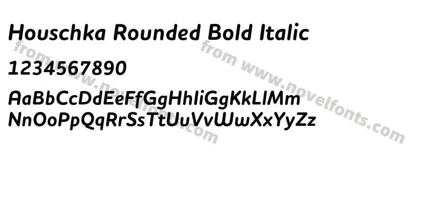 Houschka Rounded Bold ItalicPreview