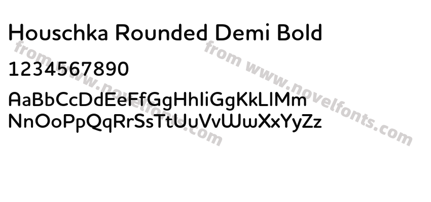 Houschka Rounded Demi BoldPreview