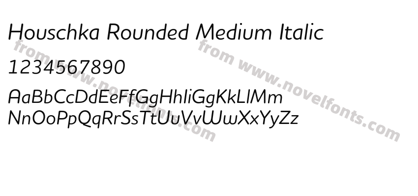 Houschka Rounded Medium ItalicPreview
