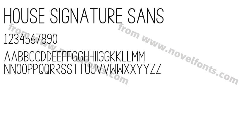 House Signature SansPreview