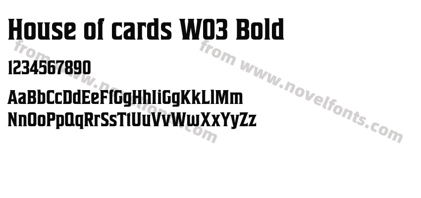 House of cards W03 BoldPreview
