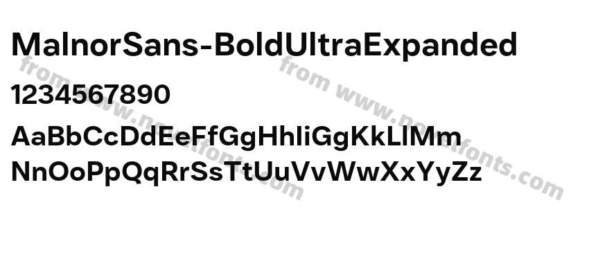 MalnorSans-BoldUltraExpandedPreview