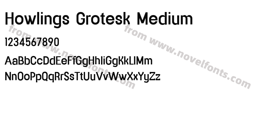 Howlings Grotesk MediumPreview