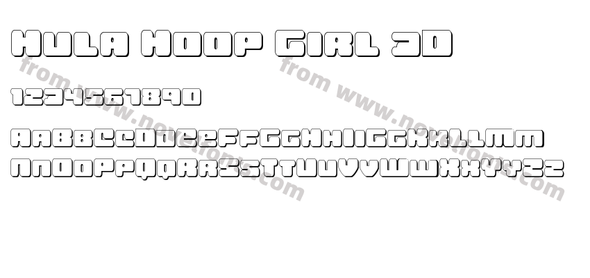 Hula Hoop Girl 3DPreview