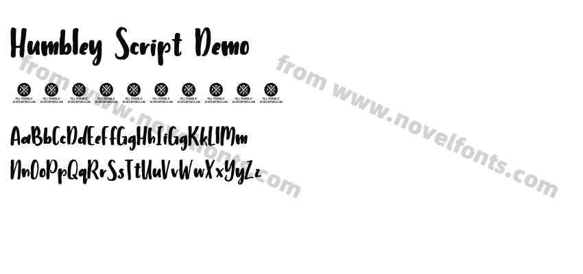 Humbley Script DemoPreview