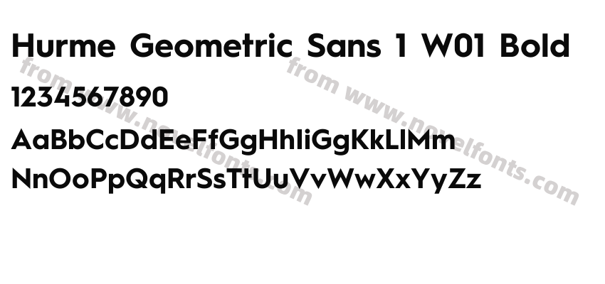 Hurme Geometric Sans 1 W01 BoldPreview