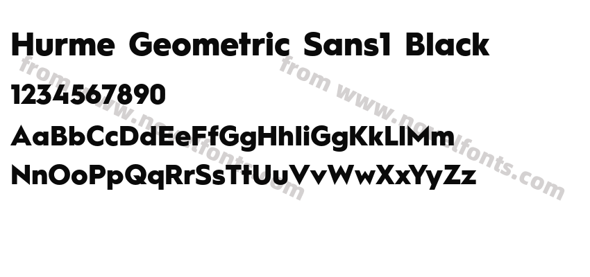 Hurme Geometric Sans1 BlackPreview