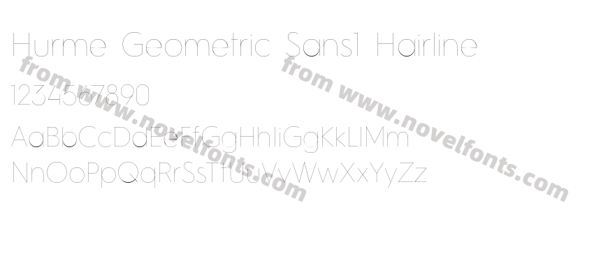 Hurme Geometric Sans1 HairlinePreview