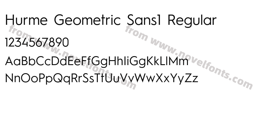 Hurme Geometric Sans1 RegularPreview