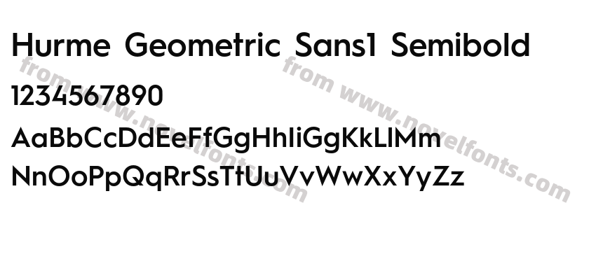 Hurme Geometric Sans1 SemiboldPreview