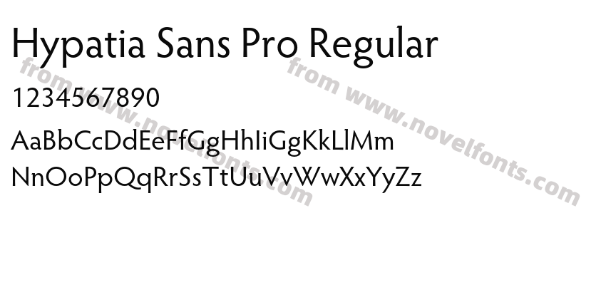 Hypatia Sans Pro RegularPreview