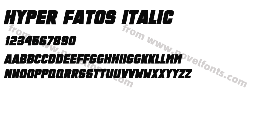 Hyper Fatos ItalicPreview