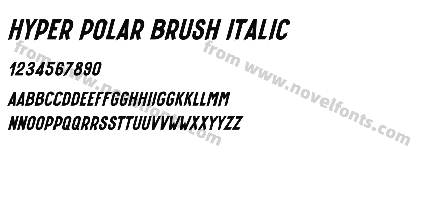 Hyper Polar Brush ItalicPreview