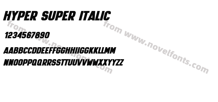 Hyper Super ItalicPreview