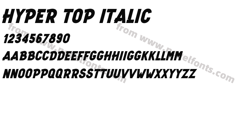 Hyper Top ItalicPreview