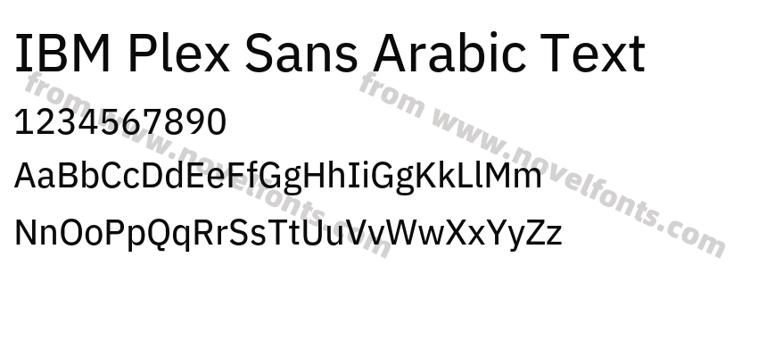 IBM Plex Sans Arabic TextPreview