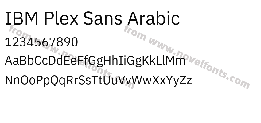 IBM Plex Sans ArabicPreview
