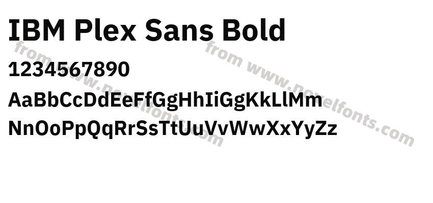 IBM Plex Sans BoldPreview