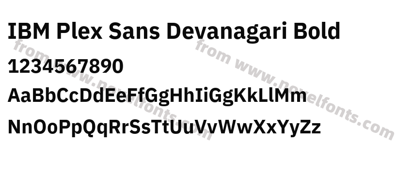 IBM Plex Sans Devanagari BoldPreview
