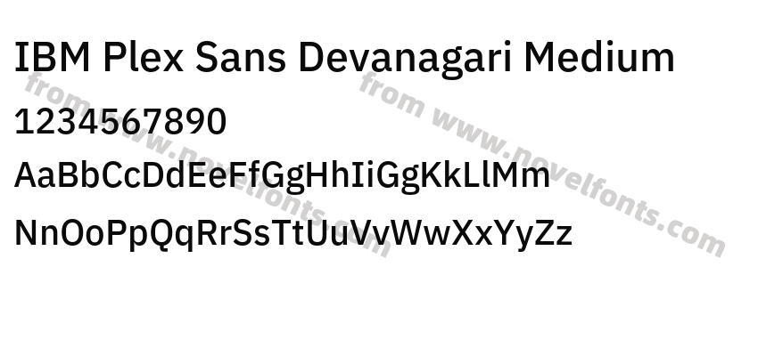 IBM Plex Sans Devanagari MediumPreview