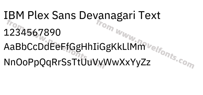 IBM Plex Sans Devanagari TextPreview