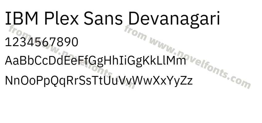 IBM Plex Sans DevanagariPreview