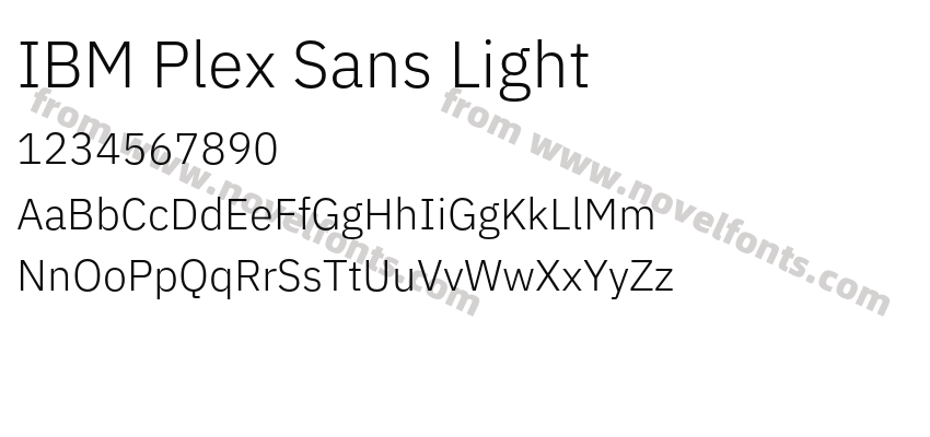 IBM Plex Sans LightPreview