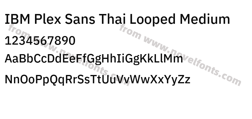 IBM Plex Sans Thai Looped MediumPreview