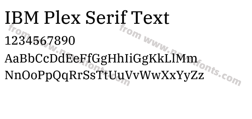 IBM Plex Serif TextPreview