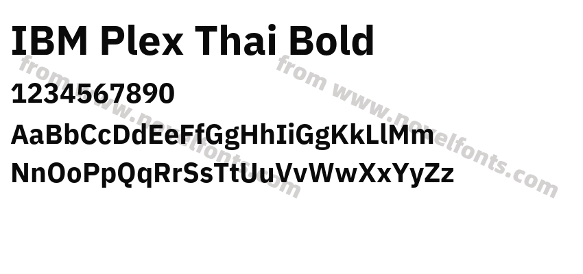IBM Plex Thai BoldPreview