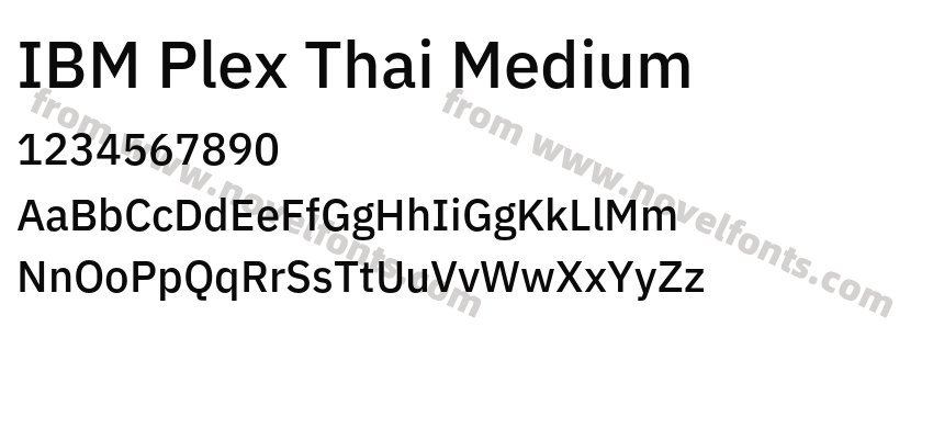 IBM Plex Thai MediumPreview